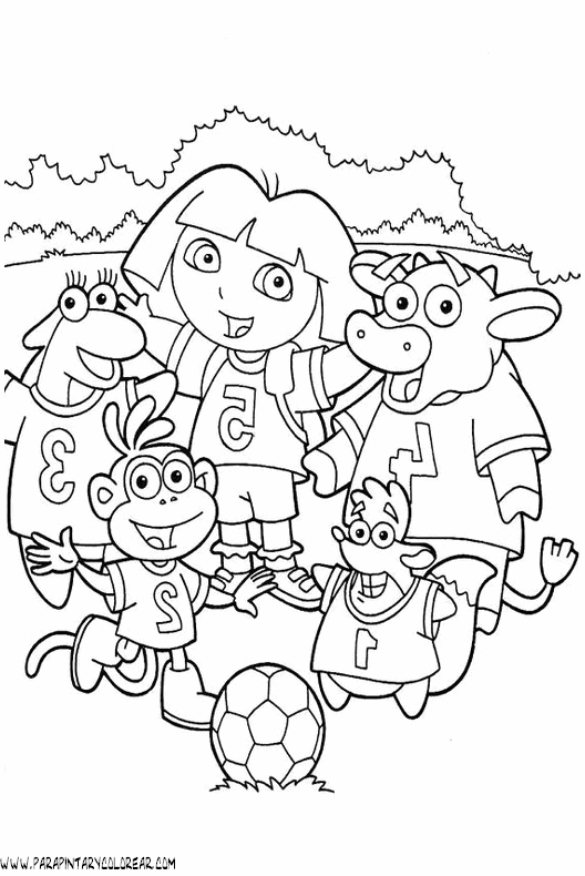 dibujos-para-colorear-de-dora-la-exploradora-163 dibujos-para-colorear-de-dora-la-exploradora-163