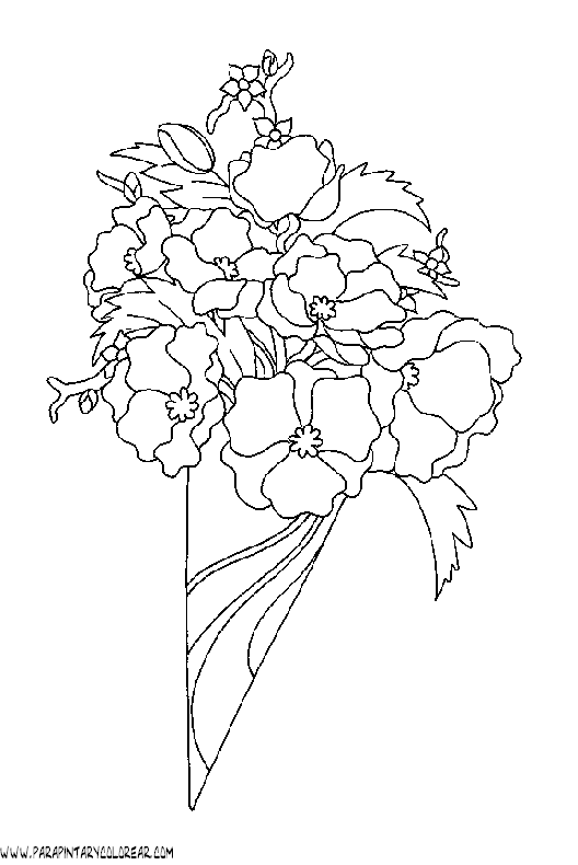 dibujos-para-colorear-de-ramos-de-flores-005 dibujos-para-colorear-de-ramos-de-flores-005