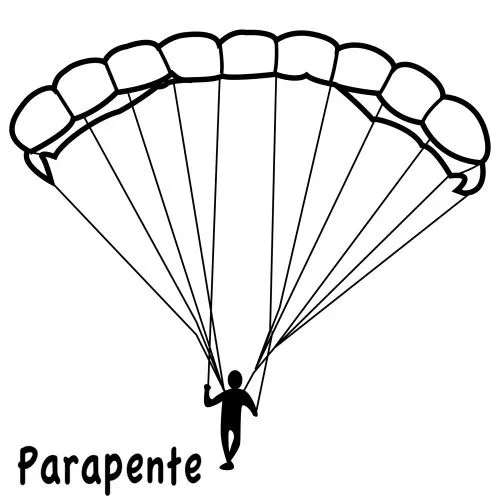 Dibujos de parapentes para colorear - Imagui