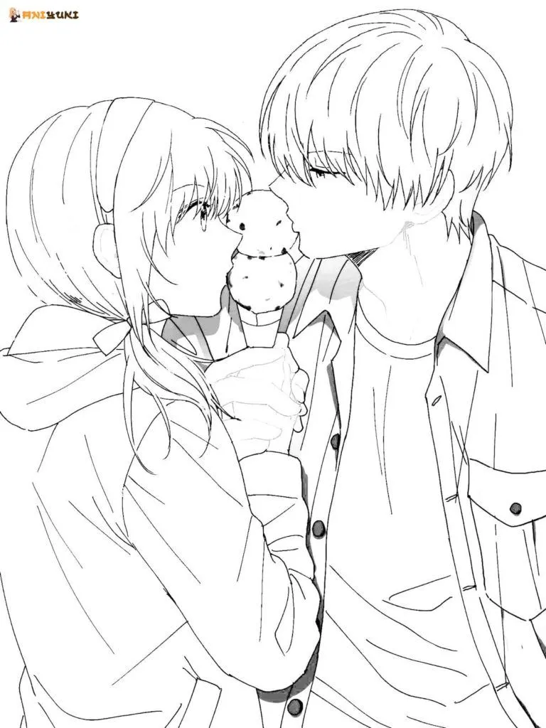 Dibujos de Parejas de anime para colorear - Dibujos para gratis Dibujos de Parejas de anime para colorear - Dibujos para gratis