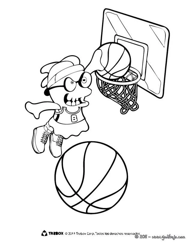 BOOMONSTERS para colorear, LILYBOO jugando baloncesto para imprimir BOOMONSTERS para colorear, LILYBOO jugando baloncesto para imprimir