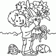 Dibujos de Pascua - tags: colorear,pascua,nino,ramo,flor Dibujos de Pascua - tags: colorear,pascua,nino,ramo,flor