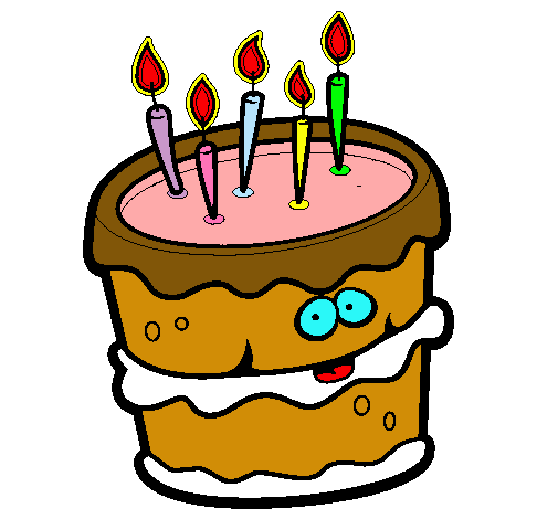 Dibujo de Pastel de cumpleaños 2 pintado por Tarta en Dibujos.net ...