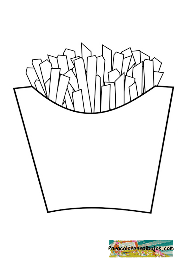 Dibujos De Patatas Fritas Para Colorear Pictures