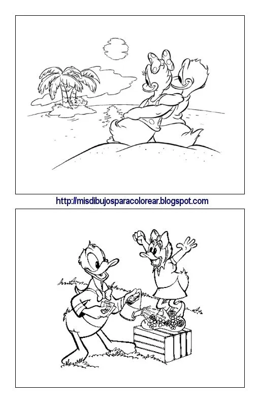 Dibujos del Pato Donald (2ª parte) : Mis dibujos para colorear Dibujos del Pato Donald (2ª parte) : Mis dibujos para colorear