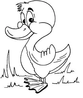 dibujos de patos infantiles para colorear