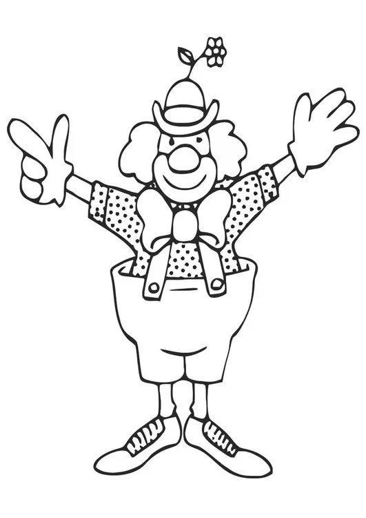 Dibujos Payasos para colorear | Colorear imágenes Dibujos Payasos para colorear | Colorear imágenes