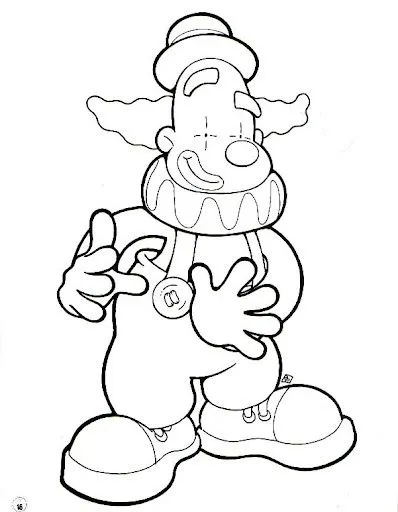 DIBUJOS DE PAYASOS PARA PINTAR