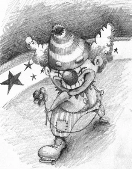 Payaso dibujo a lapiz - Imagui