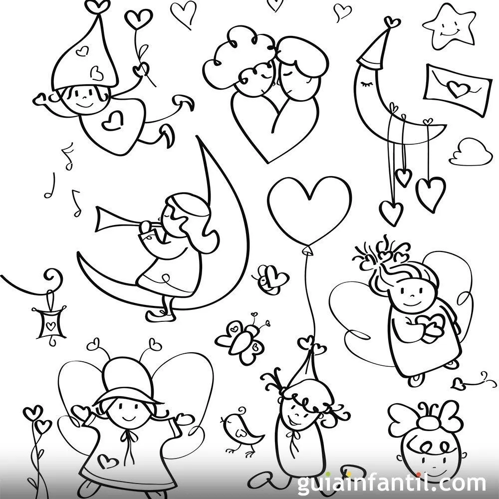 Dibujos de la paz y el amor para pintar con niños Dibujos de la paz y el amor para pintar con niños