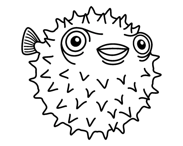 Erizo de mar para dibujar - Imagui
