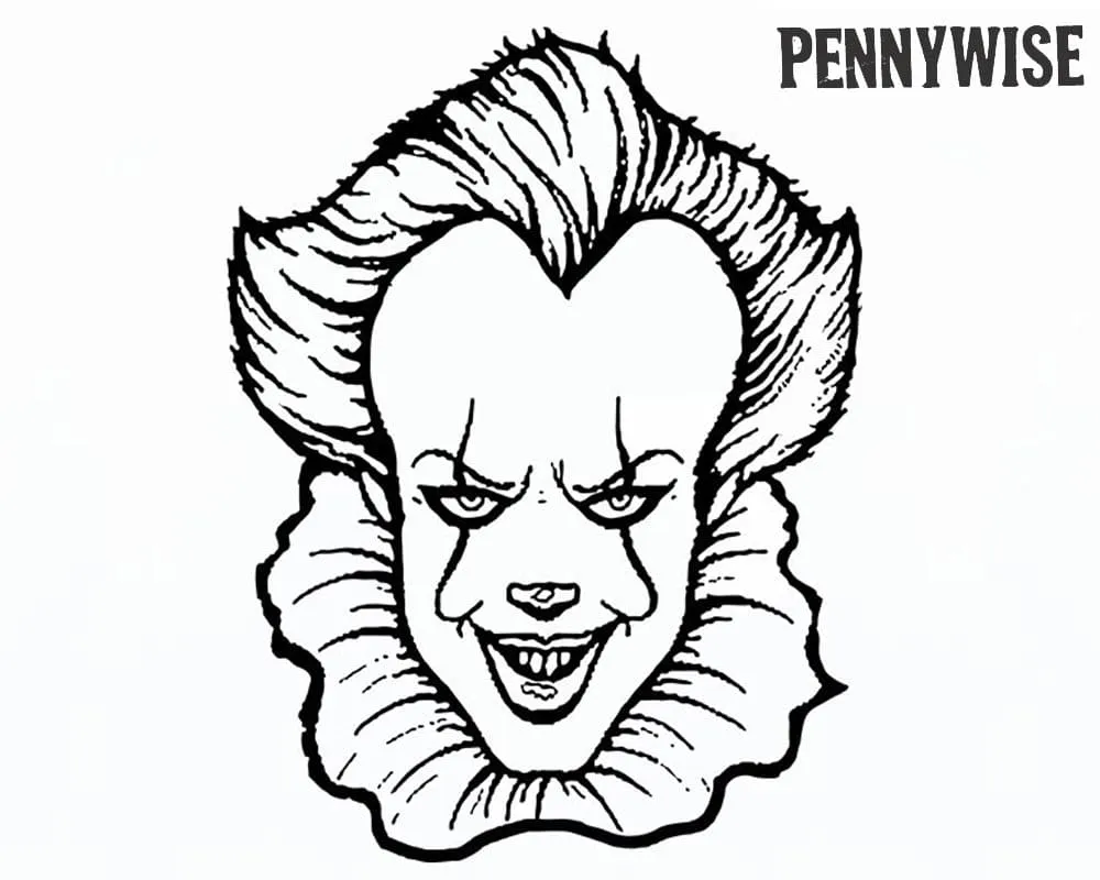 Dibujos de Pennywise para colorear - 100 Dibujos para colorear