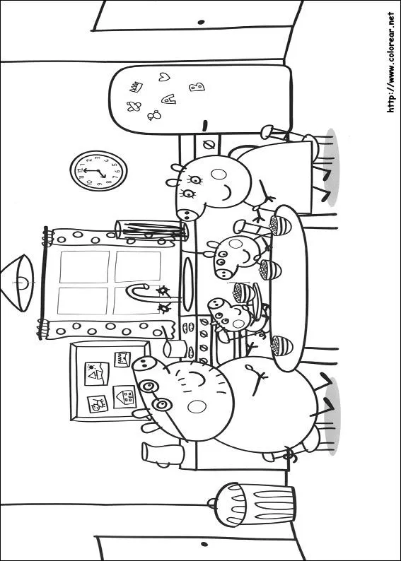 Dibujos de Peppa Pig para colorear en Colorear.net Dibujos de Peppa Pig para colorear en Colorear.net
