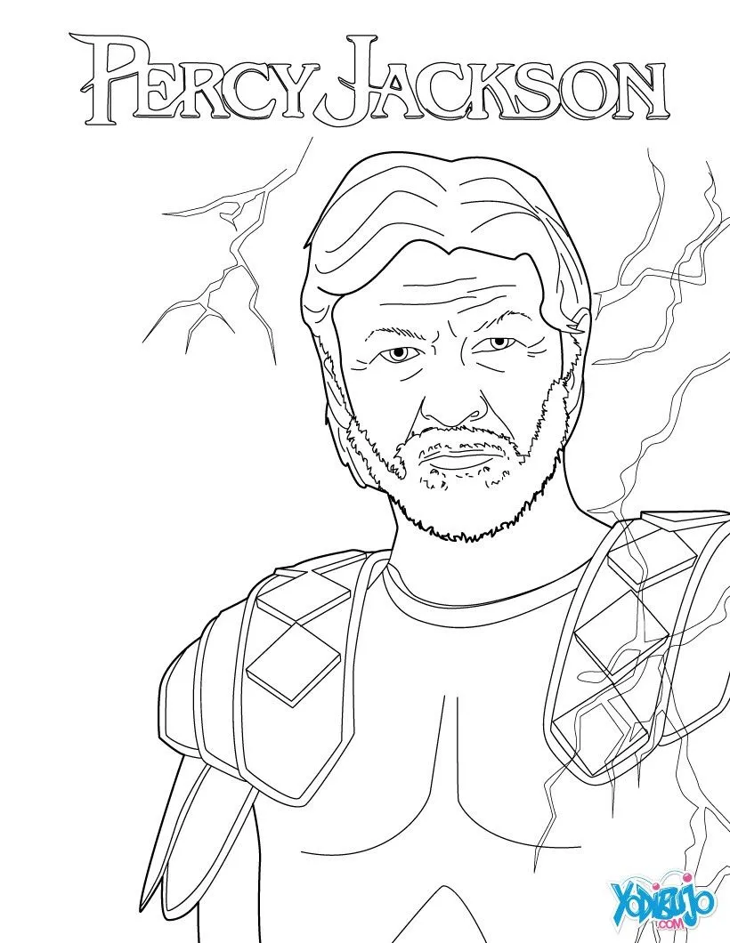 Dibujos de PERCY JACKSON para colorear - Zeus Dibujos de PERCY JACKSON para colorear - Zeus