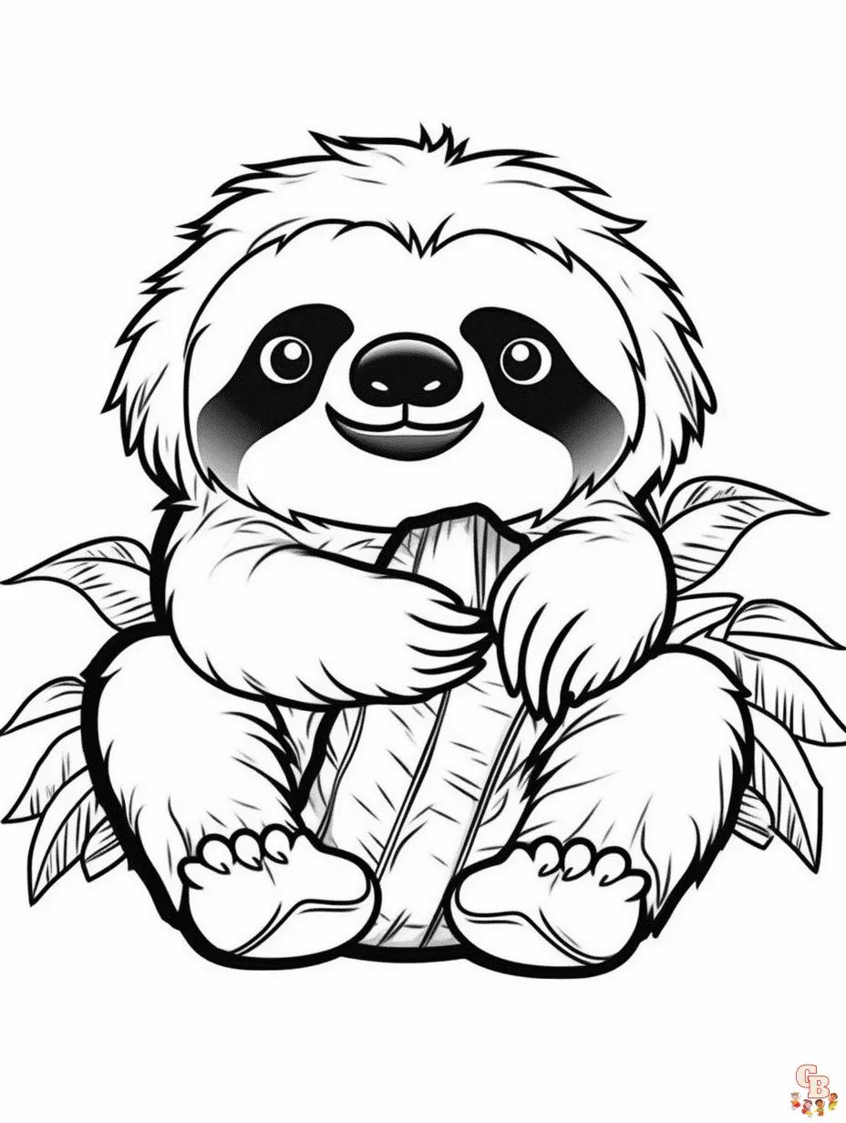 Dibujos de perezosos lentos para colorear for kids - GBcoloring Dibujos de perezosos lentos para colorear for kids - GBcoloring