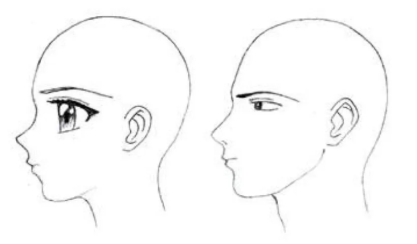 Dibujo mujer de perfil - Imagui