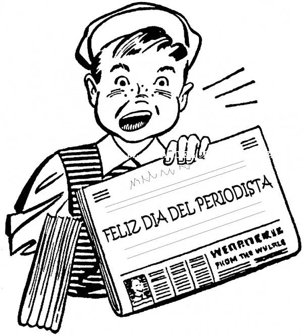 Dibujos del Día del Periodista para colorear | Imágenes Totales Dibujos del Día del Periodista para colorear | Imágenes Totales
