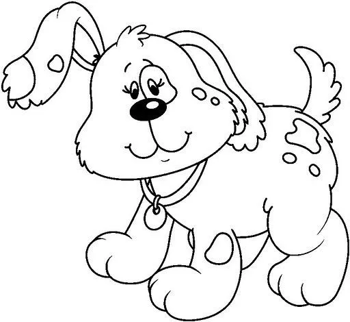 DIBUJOS DE PERRITOS PARA COLOREAR | Dibujos para colorear