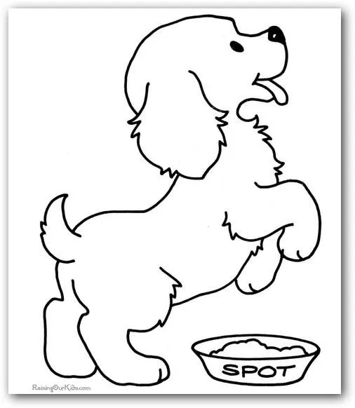 Dibujos de perros cachorros para colorear | Colorear imágenes