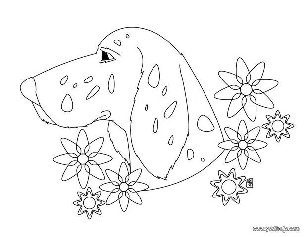 Dibujos PERROS para colorear, cachorro Caniche para imprimir Dibujos PERROS para colorear, cachorro Caniche para imprimir