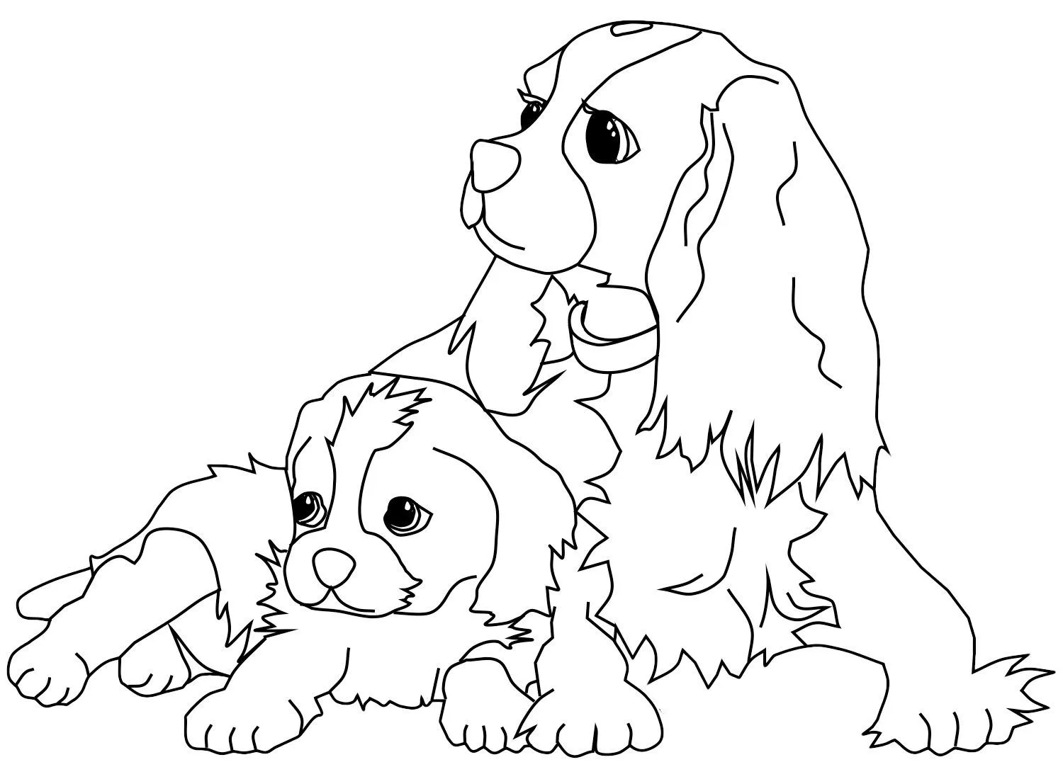 Dibujos de perros para colorear e imprimir gratis