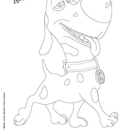 Dibujos PERROS para colorear, perro salsicha para imprimir