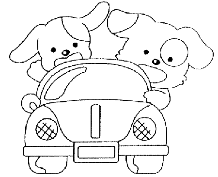 Dibujos de perros. Dibujos infantiles para colorear de perros.