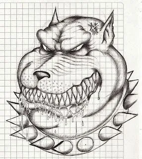 Dibujo de pitbull - Imagui