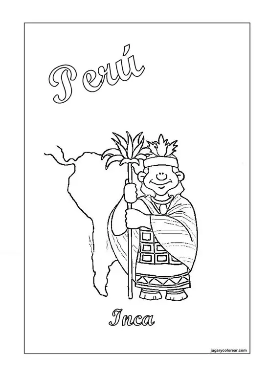 Dibujos Peru para colorear -Manualidades Infantiles Dibujos Peru para colorear -Manualidades Infantiles