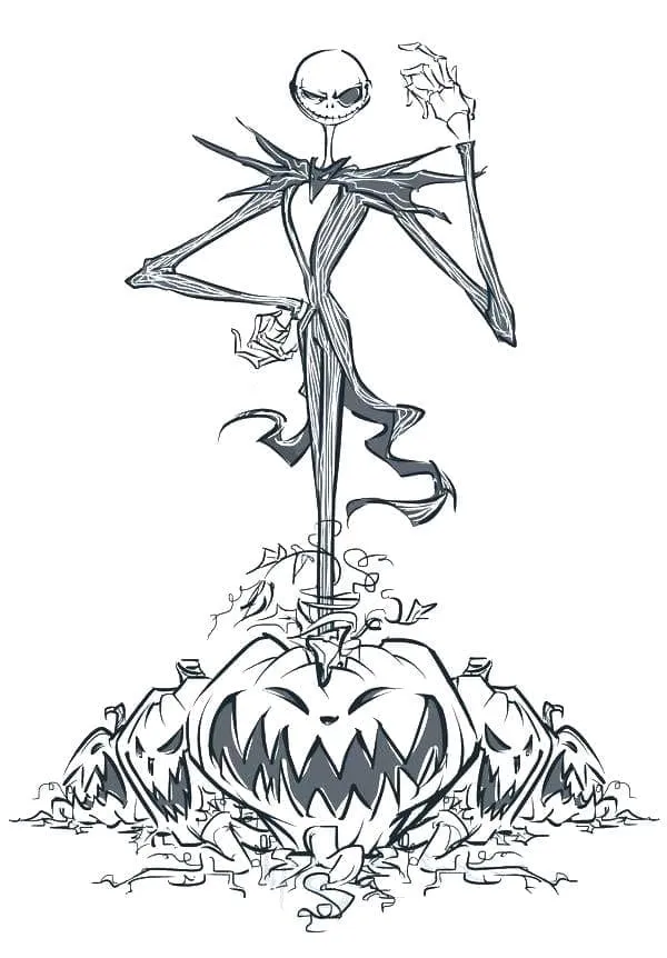 Dibujos de Pesadilla antes de Navidad para Colorear y imprimir Dibujos de Pesadilla antes de Navidad para Colorear y imprimir
