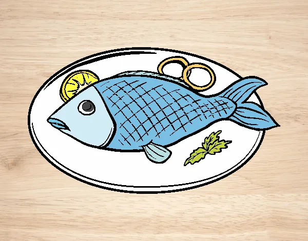 Dibujos de Pescado para Colorear - Dibujos.net