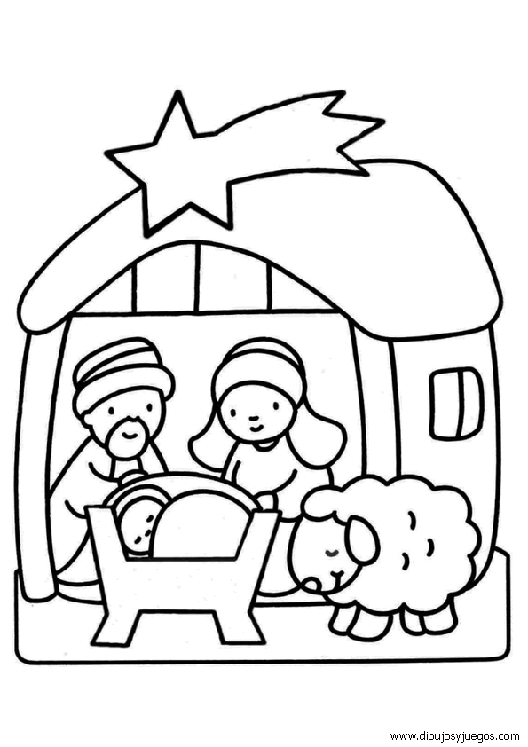 dibujos-pesebre-navidad-007 | Dibujos y juegos, para pintar y colorear dibujos-pesebre-navidad-007 | Dibujos y juegos, para pintar y colorear