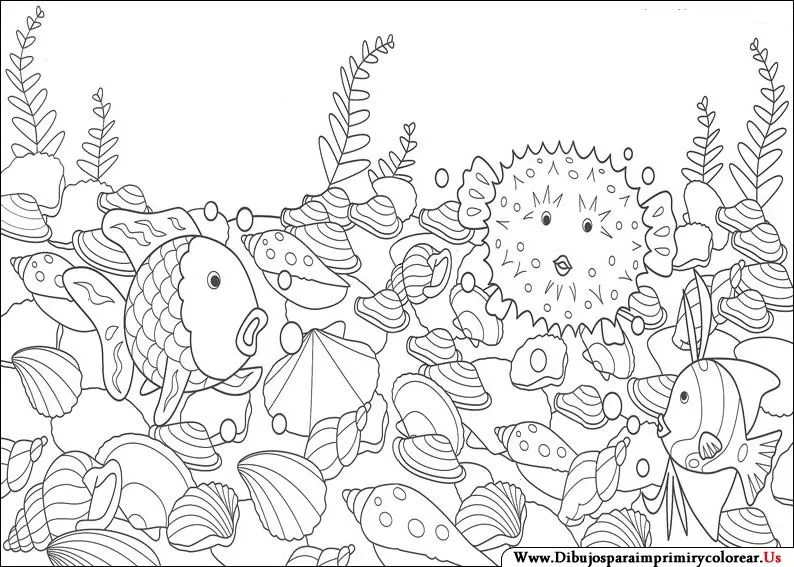 Dibujos de El Pez Arcoiris para Imprimir y Colorear - Dibujos Para ...