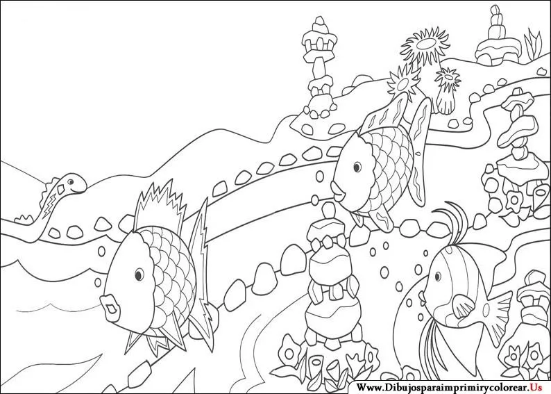 Dibujos de El Pez Arcoiris para Imprimir y Colorear - Dibujos Para ... Dibujos de El Pez Arcoiris para Imprimir y Colorear - Dibujos Para ...