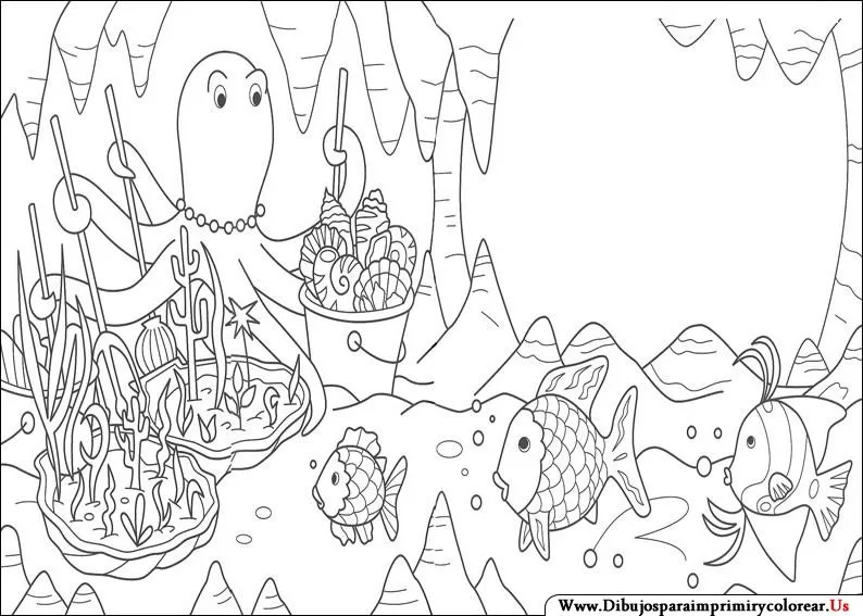 Dibujos de El Pez Arcoiris para Imprimir y Colorear - Dibujos Para ... Dibujos de El Pez Arcoiris para Imprimir y Colorear - Dibujos Para ...