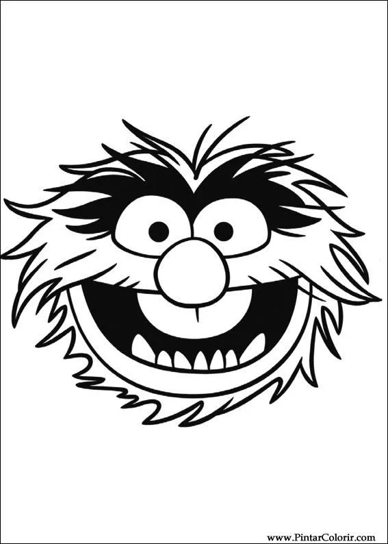Dibujos para pintar & Colour Muppets - Diseño de impresión 011 Dibujos para pintar & Colour Muppets - Diseño de impresión 011