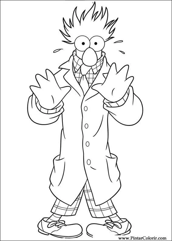 Dibujos para pintar & Colour Muppets - Diseño de impresión 006