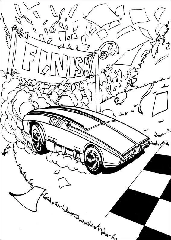 Dibujos para pintar de autos hot wheels - Imagui