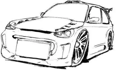 Dibujos para pintar autos tuning - Imagui