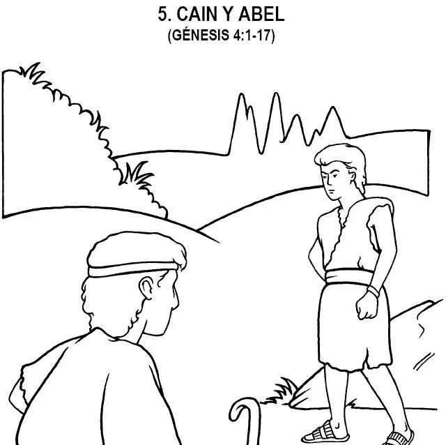 Dibujos para pintar de cain y abel - Imagui