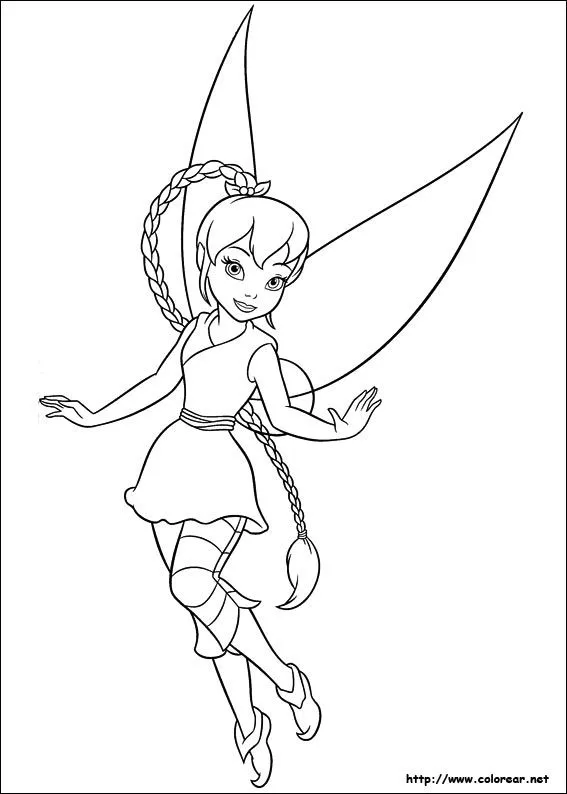 Dibujos de Campanita para colorear en Colorear.net Dibujos de Campanita para colorear en Colorear.net