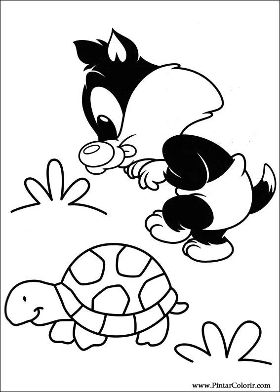 Dibujos para pintar y Color Baby Looney Tunes - 019 Imprimir Diseño Dibujos para pintar y Color Baby Looney Tunes - 019 Imprimir Diseño