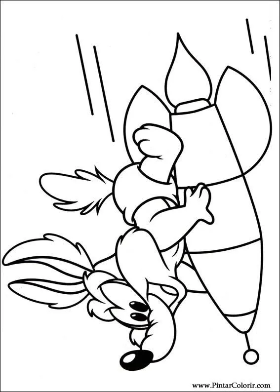 Dibujos para pintar y Color Baby Looney Tunes - Diseño de ...