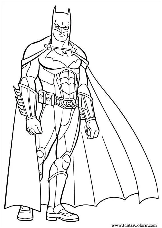 Dibujos para pintar y Color Batman - Diseño de impresión 042 Dibujos para pintar y Color Batman - Diseño de impresión 042