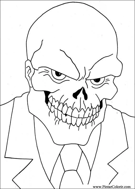 Dibujos para pintar y Color Captain America - Diseño de impresión 021 Dibujos para pintar y Color Captain America - Diseño de impresión 021