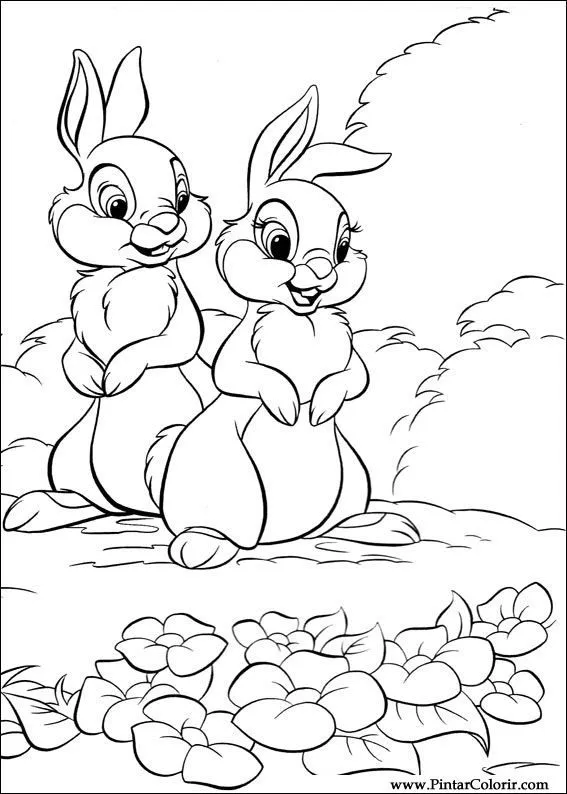 Dibujos para pintar y Color Disney Conejitos Dibujos para pintar y Color Disney Conejitos