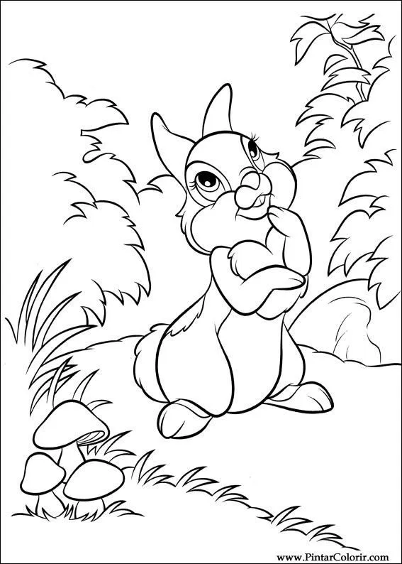 Dibujos para pintar y Color Disney Conejitos - Diseño de impresión 010 Dibujos para pintar y Color Disney Conejitos - Diseño de impresión 010
