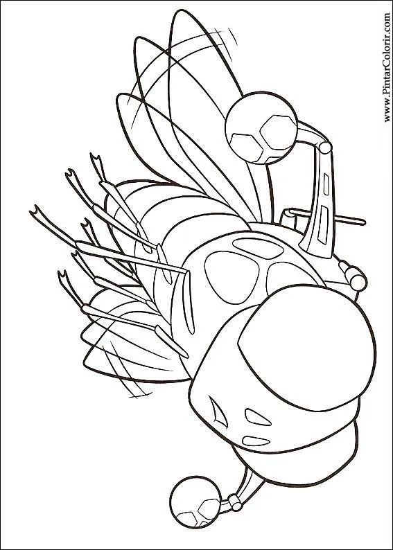 Dibujos para pintar y Color Fuerza G - Diseño de impresión 007