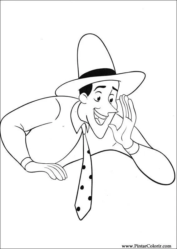 Dibujos para pintar y Color George curioso - Diseño de impresión 049