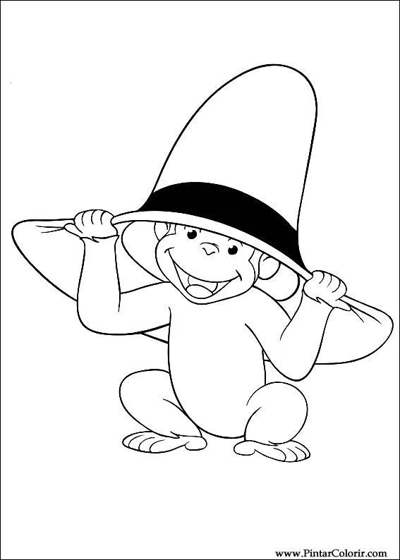 Dibujos para pintar y Color de Jorge el curioso - Página 2